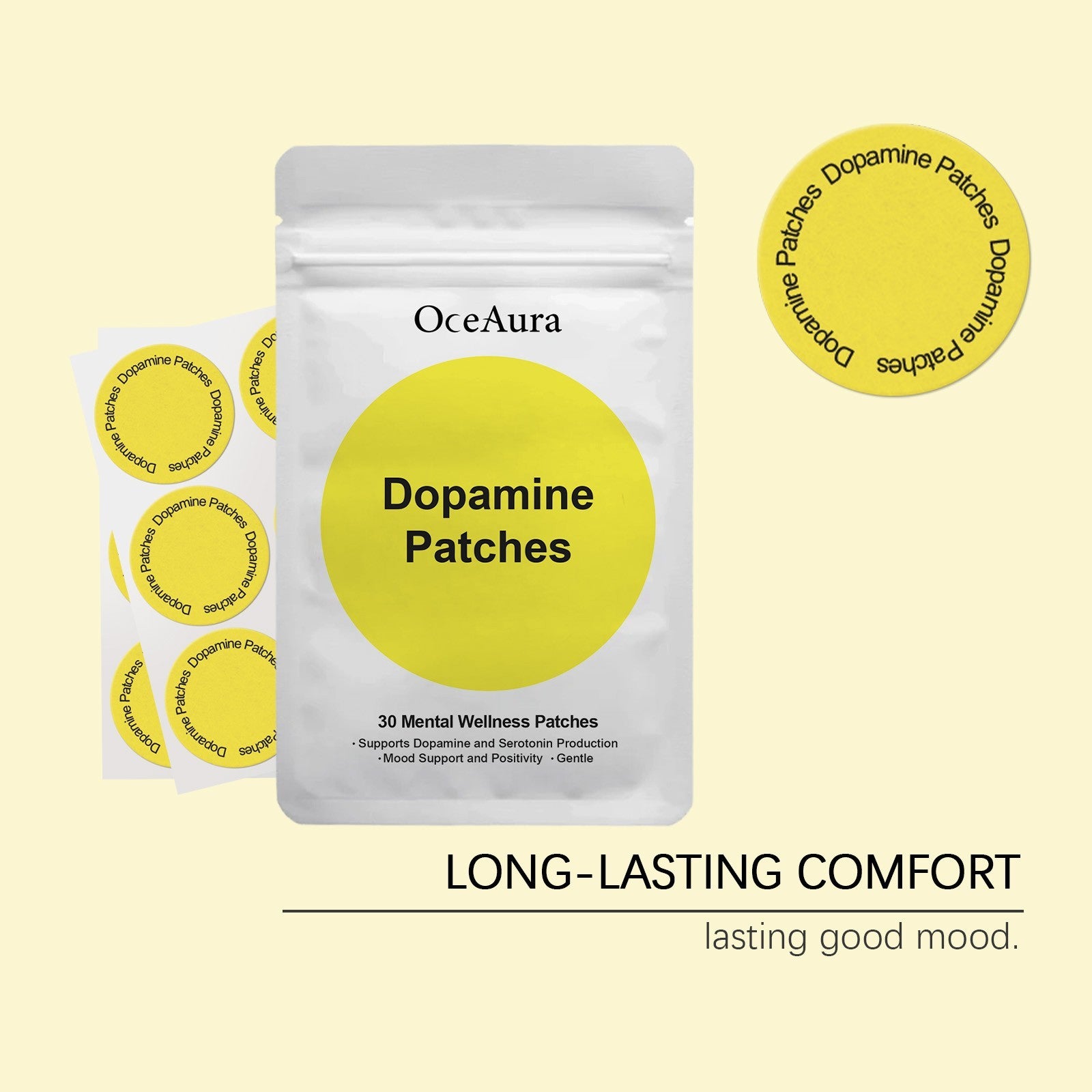 30~150 Patches Dopamine Patches Mood Support and Positivity Mental Wellness TL