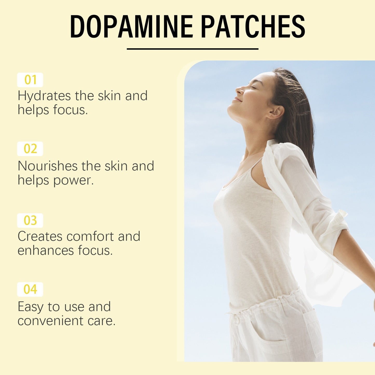 30~150 Patches Dopamine Patches Mood Support and Positivity Mental Wellness TL