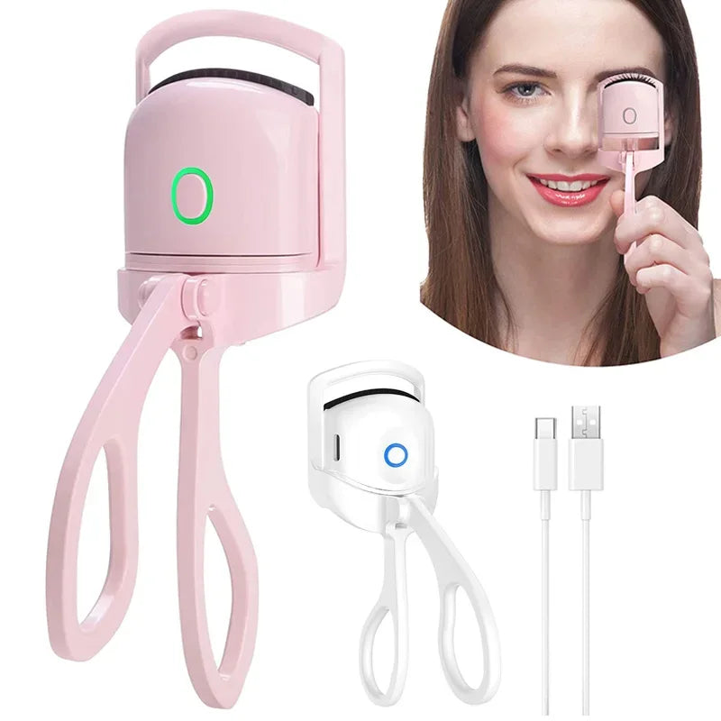 Electric Eyelash Curler USB Charging Model Fast Heating Portable Eye Lash Perm Shaping and Lasting Curling Thermal Eyelash Clip - Bellezza VitaShop